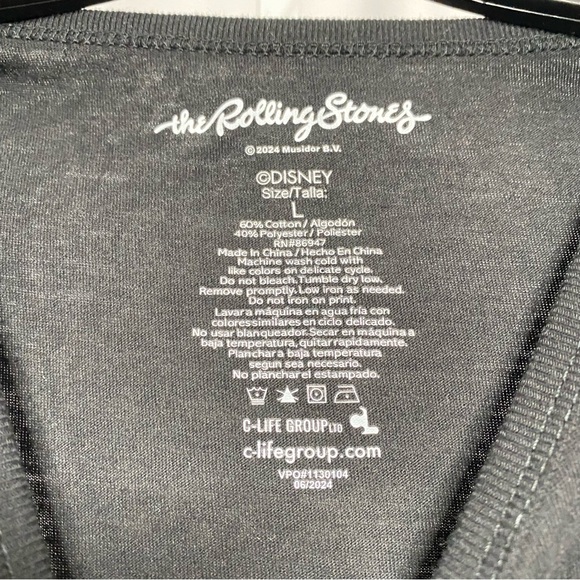 The Rolling Stones Lips Graphic Crop Tank Top • L (juniors) - Picture 3 of 4